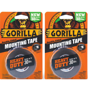 Gorilla 2-Pack Heavy Duty Double Sided Mounting Tape