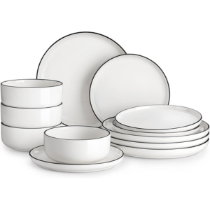 Malacasa 12-Piece Porcelain Dinnerware Set