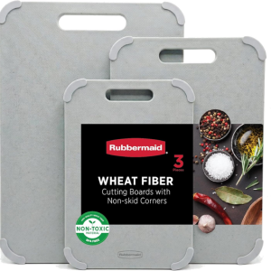 Rubbermaid 3-Piece Reversible Wheat Fiber Cutting Board Set