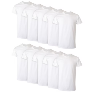 Hanes 10-Pack Crew Undershirts