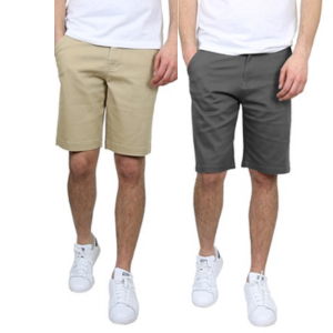 3-Pack Men's Cotton Flex Stetch Chino Shorts
