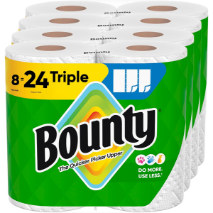 Bounty 8-Pack Triple Rolls A-Size Paper Towels