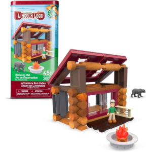Lincoln Logs 41-Piece Wood Pod Cabin Building Set