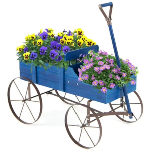 Wooden Garden Planter Wagon