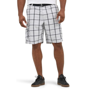Lee Men's Big & Tall Belted Cargo Shorts