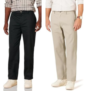 Amazon Essentials Men's Classic Fit Flat Front Chino Pants