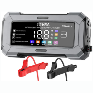 Portable 12V 6A Car Battery Charger & Maintainer