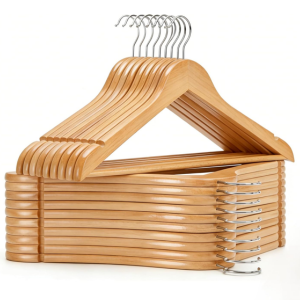 20-Piece Wood Non Slip Clothes Hangers