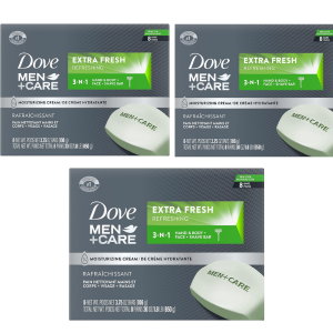 Dove 24-Count Men+Car 3-in-1 Bar Soap