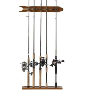 Cedar Fishing Rod Wall Rack