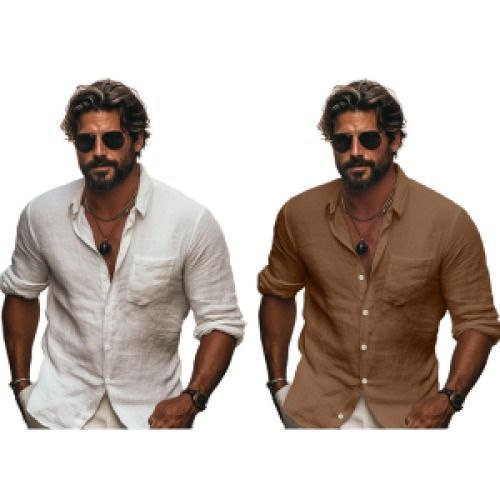 Men's 2-Pack Linen Shirt