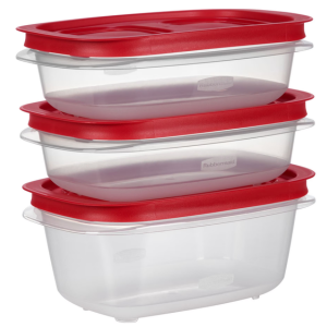 Rubbermaid 3-Pack Food Storage Containers w/Lids