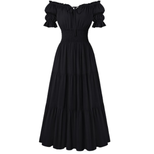 Scarlet Darkness Off Shoulder Pirate Dress