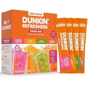Dunkin’ 30-Count Refreshers Singles To Go Drink Mix
