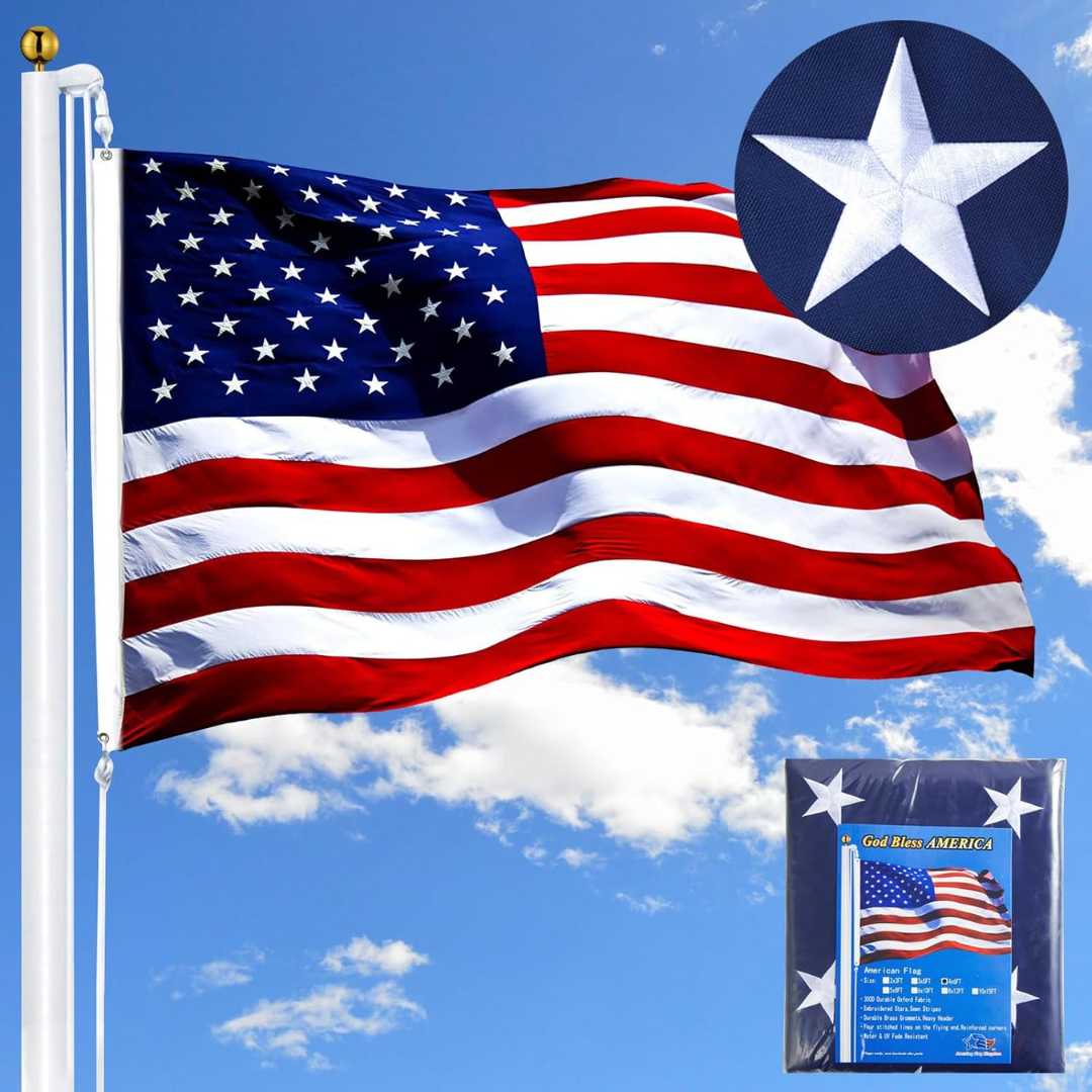 Outdoor Heavy Duty 5' American Flag