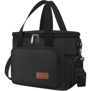 Reusable Insulated Lunch Box w/Shoulder Strap