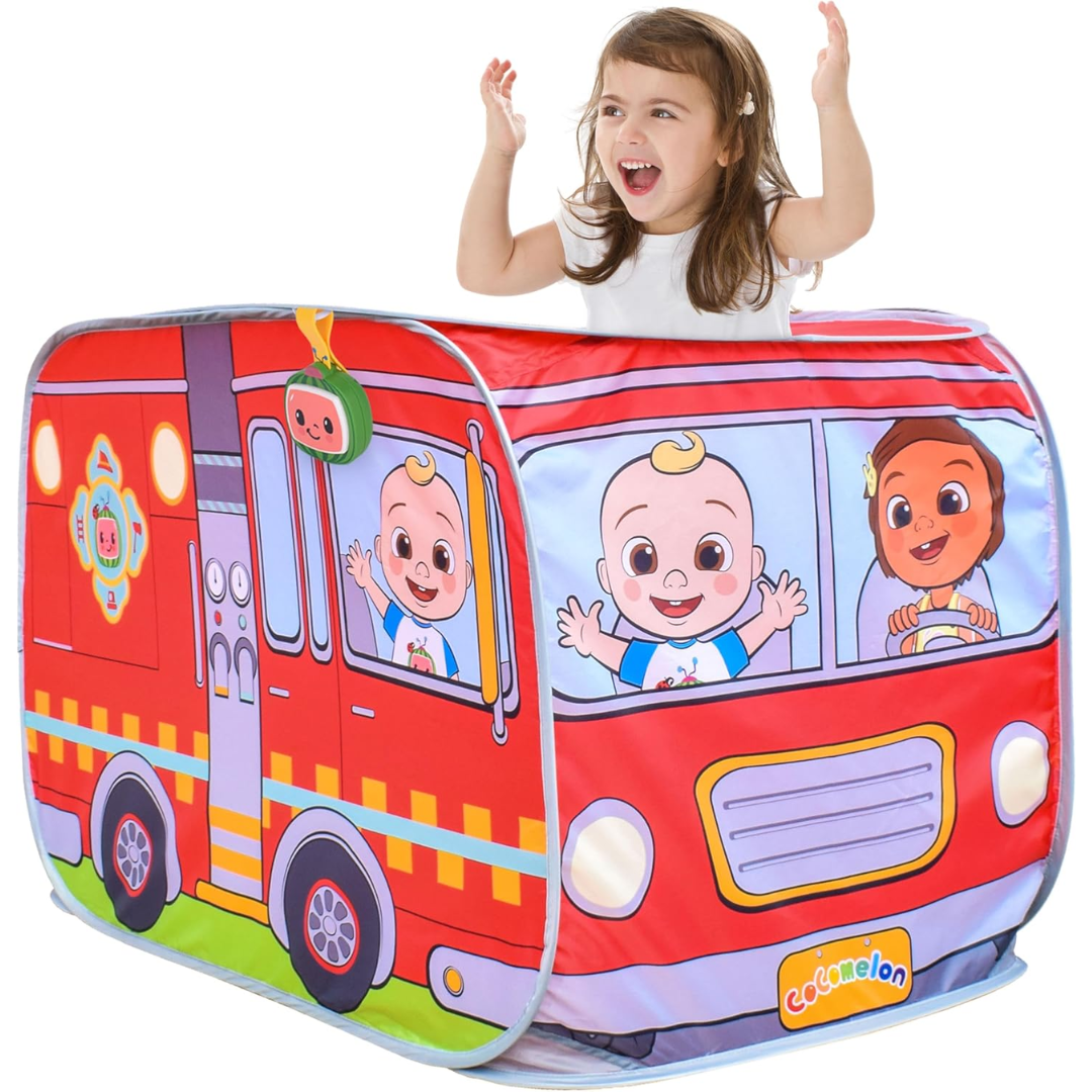 CoComelon Kid's Firetruck Pop-Up Tent