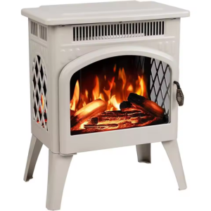 Freestanding 17'' Electric Fireplace Heater