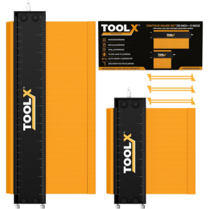 2-Piece Contour Gauge Tools w/Lock