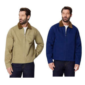 Amazon Essentials Men's Rigid Denim Zip Up Jacket
