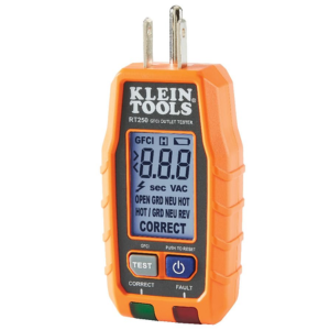 Klein Tools GFCI Outlet Tester w/LCD Display