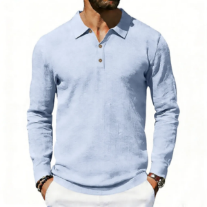 Men's Linen Polo Shirt