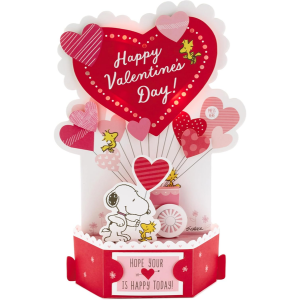 Hallmark Pop Up Valentines Day Card w/Music