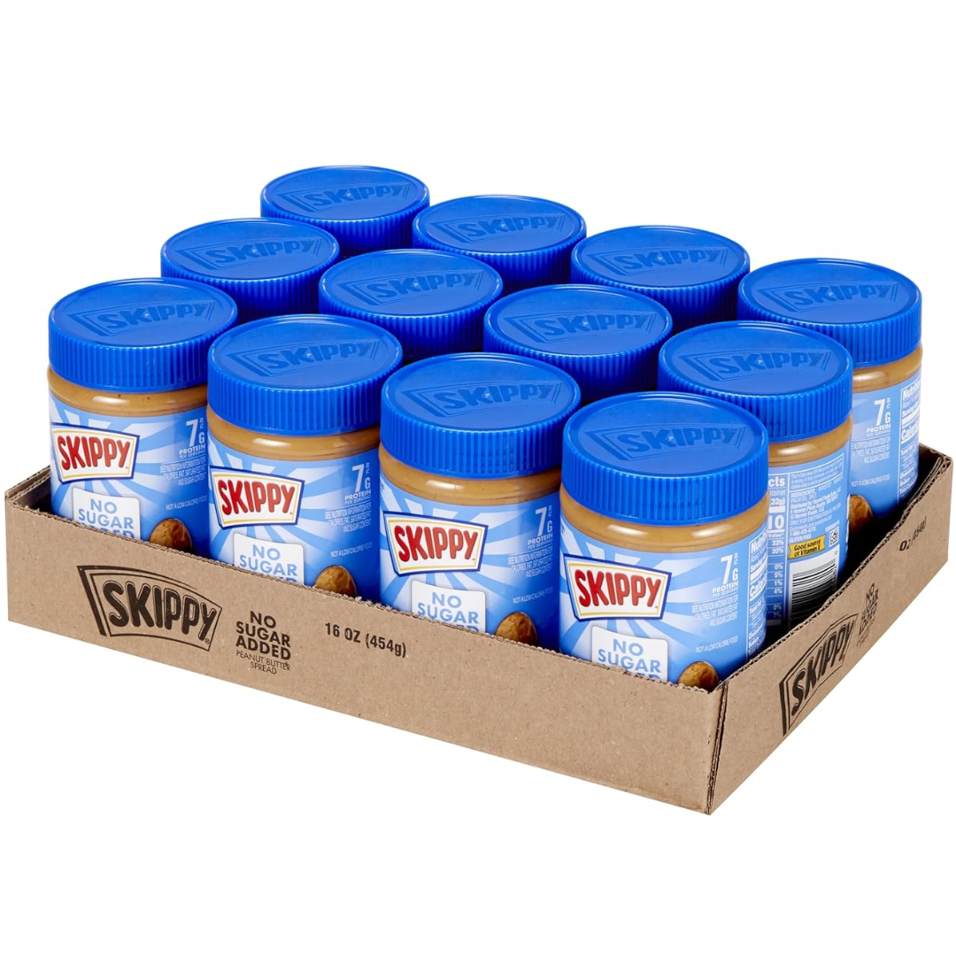 Skippy Chunky 12-Pack 16oz Peanut Butter