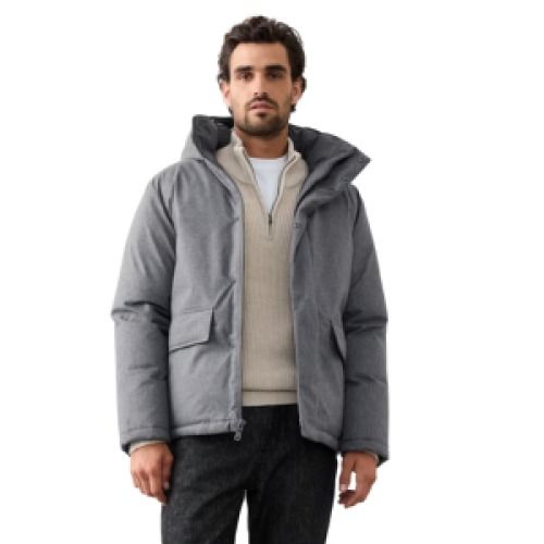 Banana Republic Men's Hooded Puffer Jacket