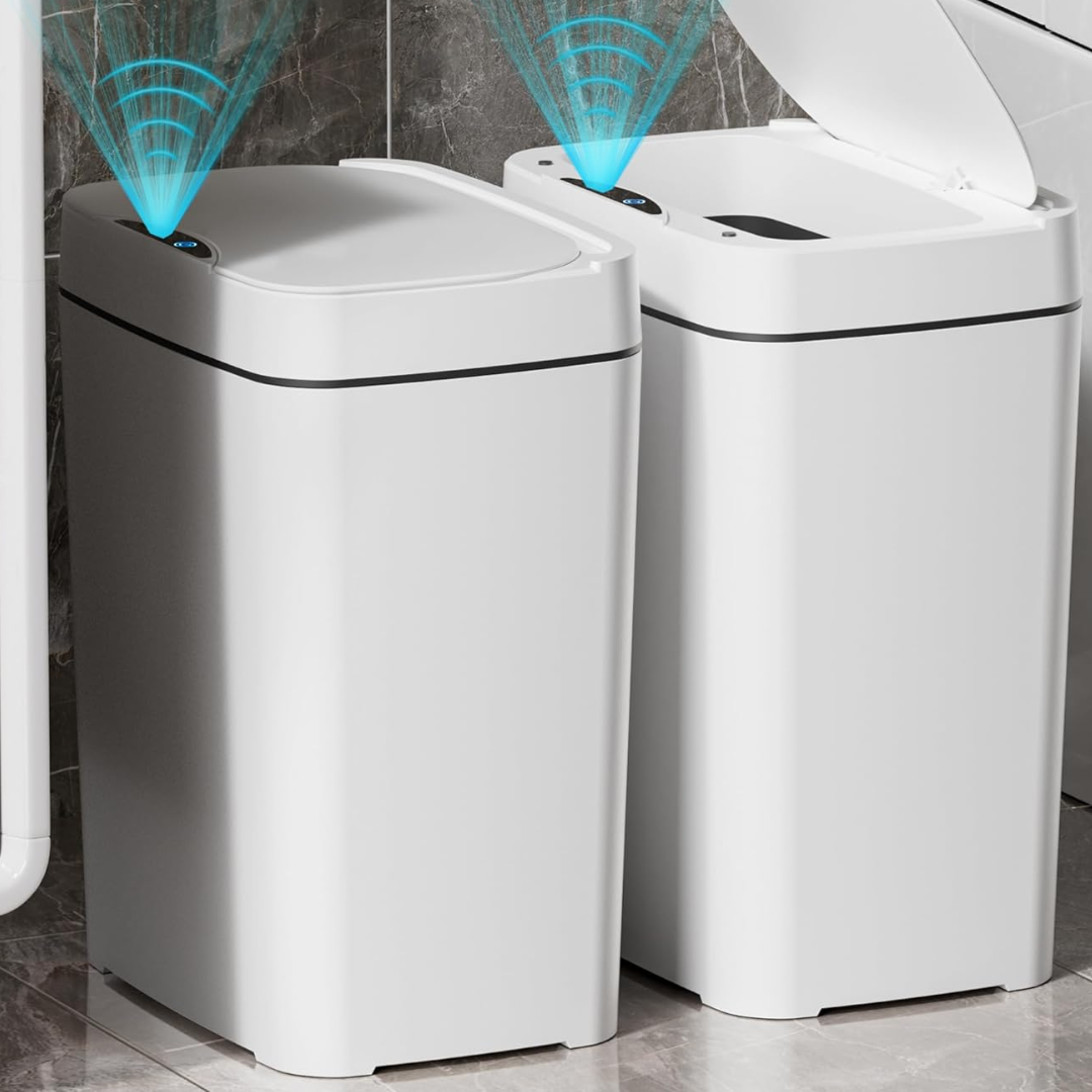 2-Pack 2.7Gal Automatic Touchless Trash Can w/Lid