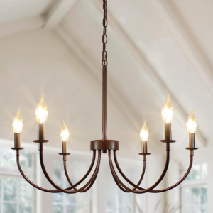 6-Light Farmhouse Chandelier