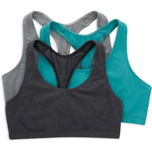 Hanes 3-Pack Racerback T-Back Bralette