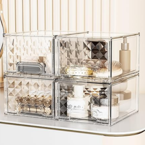 4-Pack Stackable Drawer Organizer