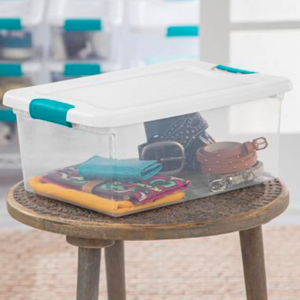 Sterilite Clear 15Qt. Latching Storage Box