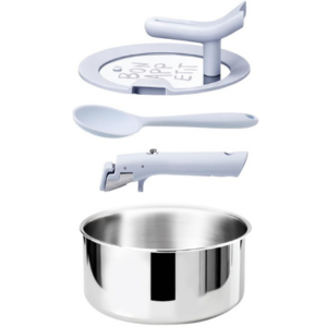 Carote 4Qt. Tri-Ply Nonstick Stainless Steel Saucepan Set