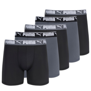 Puma Men's 5-Pack Performance Boxer Briefs