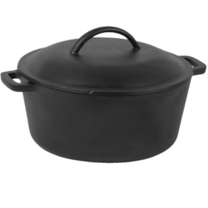 Commercial Chef 5Qt. Pre-Seasoned Cast Iron Dutch Oven w/Lid