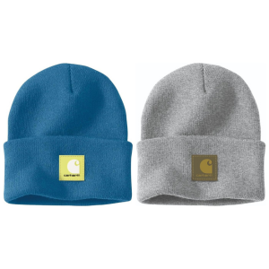 Carhartt Men's Knit Beanie w/Rubber Patch