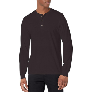 Hanes Men's Tri-Blend Henley T-Shirt