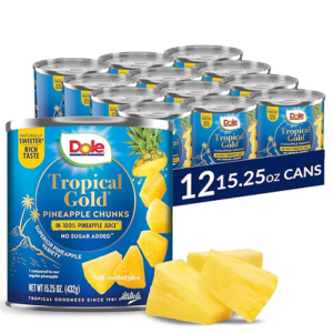 Dole 12-Count Tropical Gold Pineapple Chunks