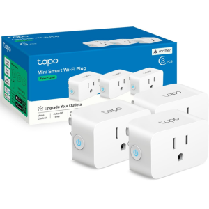 3-Pack TP-Link Tapo Matter Wi-Fi Smart Plug