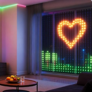Brightown 400 RGBIC LED Smart Curtain Fairy Lights