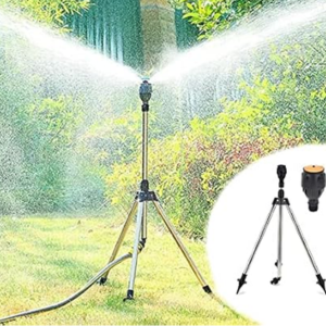 Adjustable Stainless Steel Rotating Tripod Yard Sprinkler
