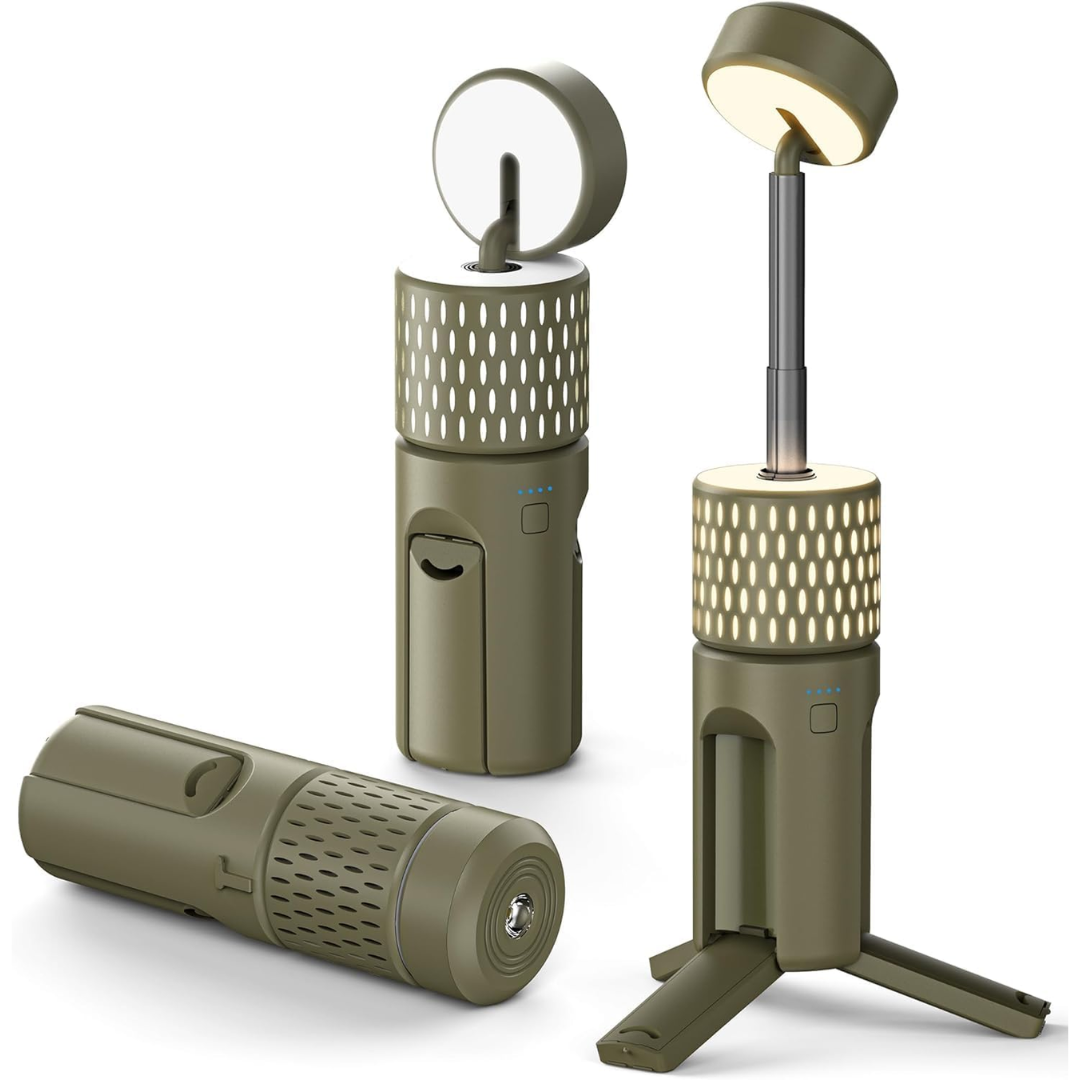 4-Mode 2000lm Telescopic IP54 Rechargeable Camping Light