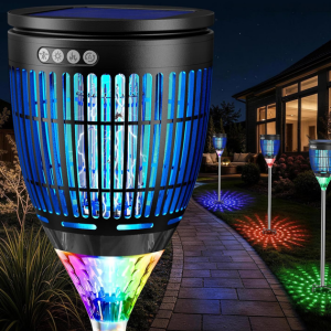 Solar USB Flame & Projection Bug Zapper