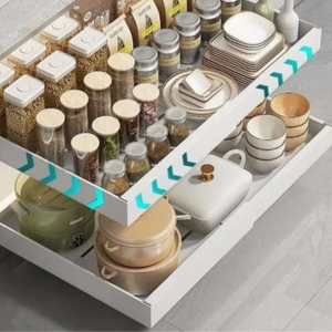 2-Pack Sliding Cabinet Organizers