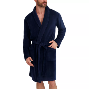 Hanes Men's Adjustable Plush Robe