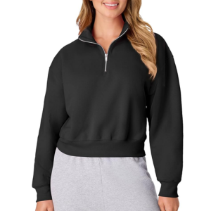 Hanes Women's Quarter-zip Fleece Pullover