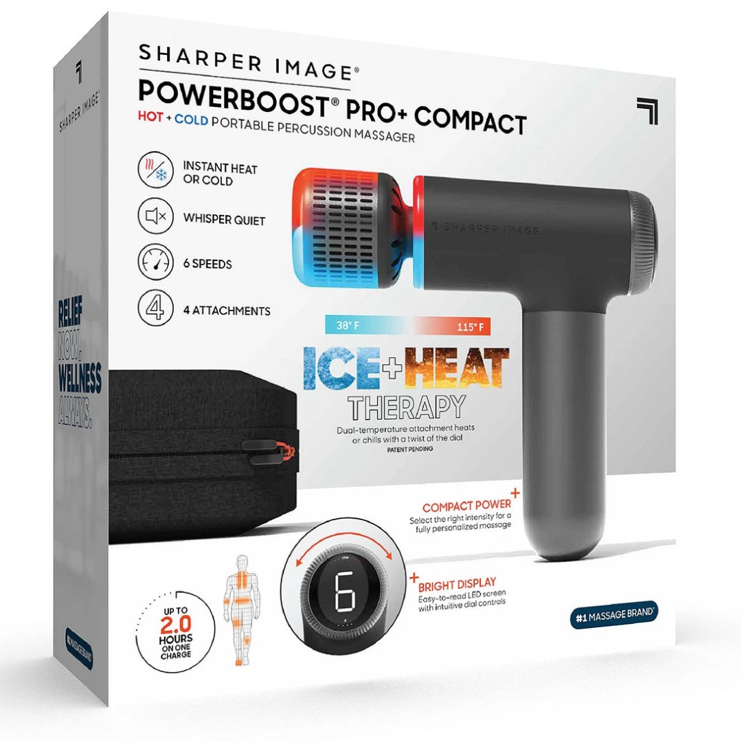 Sharper Image PowerBoost Pro Hot + Cold Massager