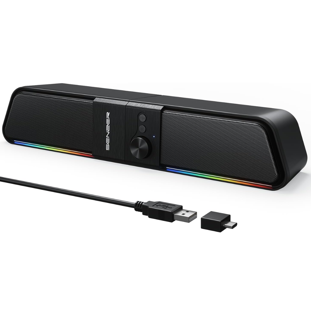 2-in-1 Bluetooth USB Speakers w/RGB Lights